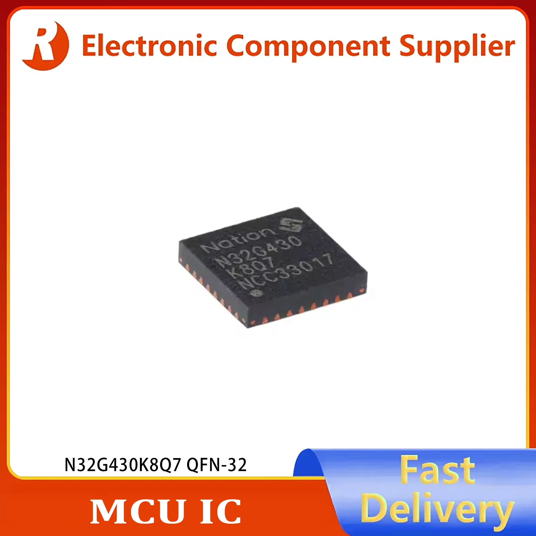 10PCS/Original genuine N32G430K8Q7 QFN-32 ARM Cortex-M4 32-bit microcontroller-MCU