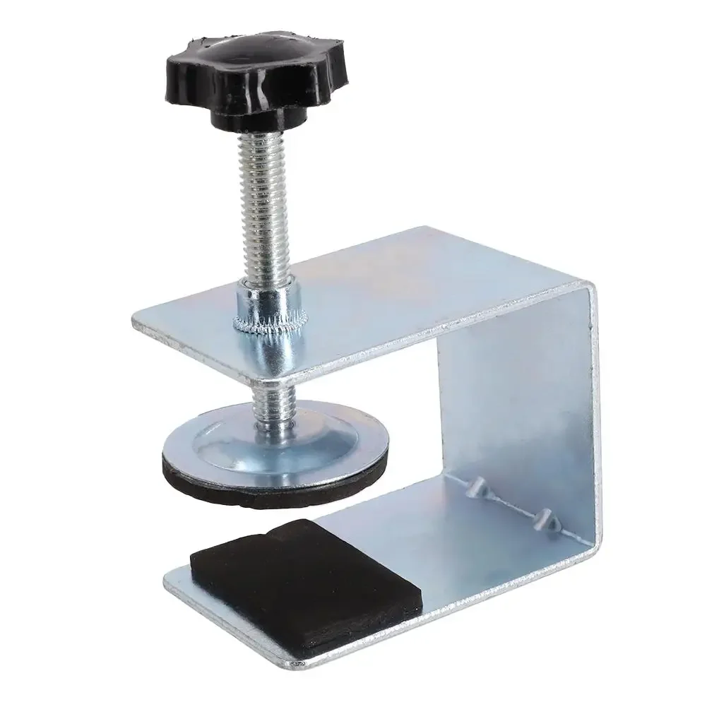 

High Quality Clamps Hand Tools Jig Cabinet Tools 2pcs Adjustable Clamps Front Installation Mounting Clips Silver