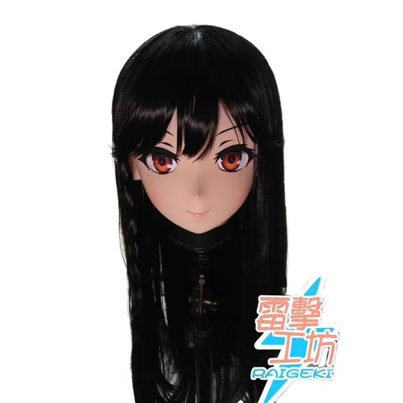 (RAIGEKI MAKS 23) Resin 3/4 Head Female/Girl Kigurumi Anime Cosplay Masks Crossdress Japan Role Lolita Crossdresser DOLL BJD Cos