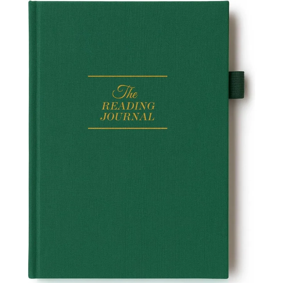 Элегантный Jourl для чтения 60-книго журнала с держателем для ручек и задним карманом Отслеживайте свой герой чтения Идеальный подарок для книги L
