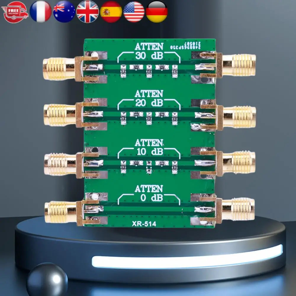 SMA مزدوج أنثى رئيس تردد الراديو الثابتة المخفف وحدة مجلس DC-4.0 جيجا هرتز SMA المخفف مجموعة 200 ميجا واط 0dB 10dB 20dB 30dB
