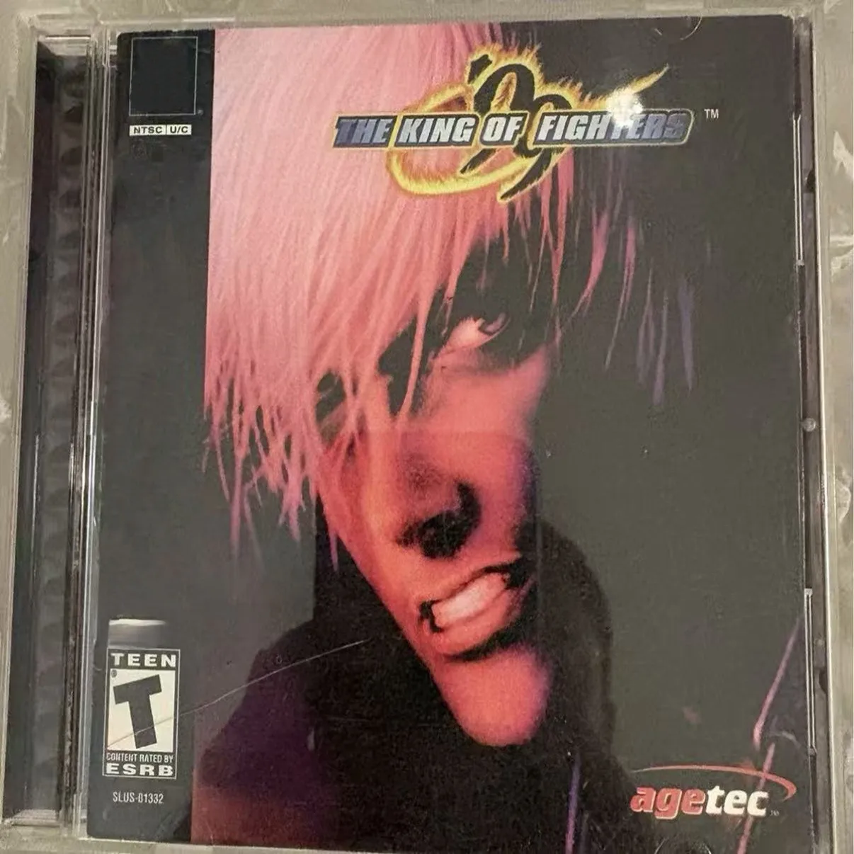 disco-de-juego-autentico-usado-para-sony-ps1-the-king-of-fighters-'99-version-estadounidense-con-tarjeta-de-registro-manual