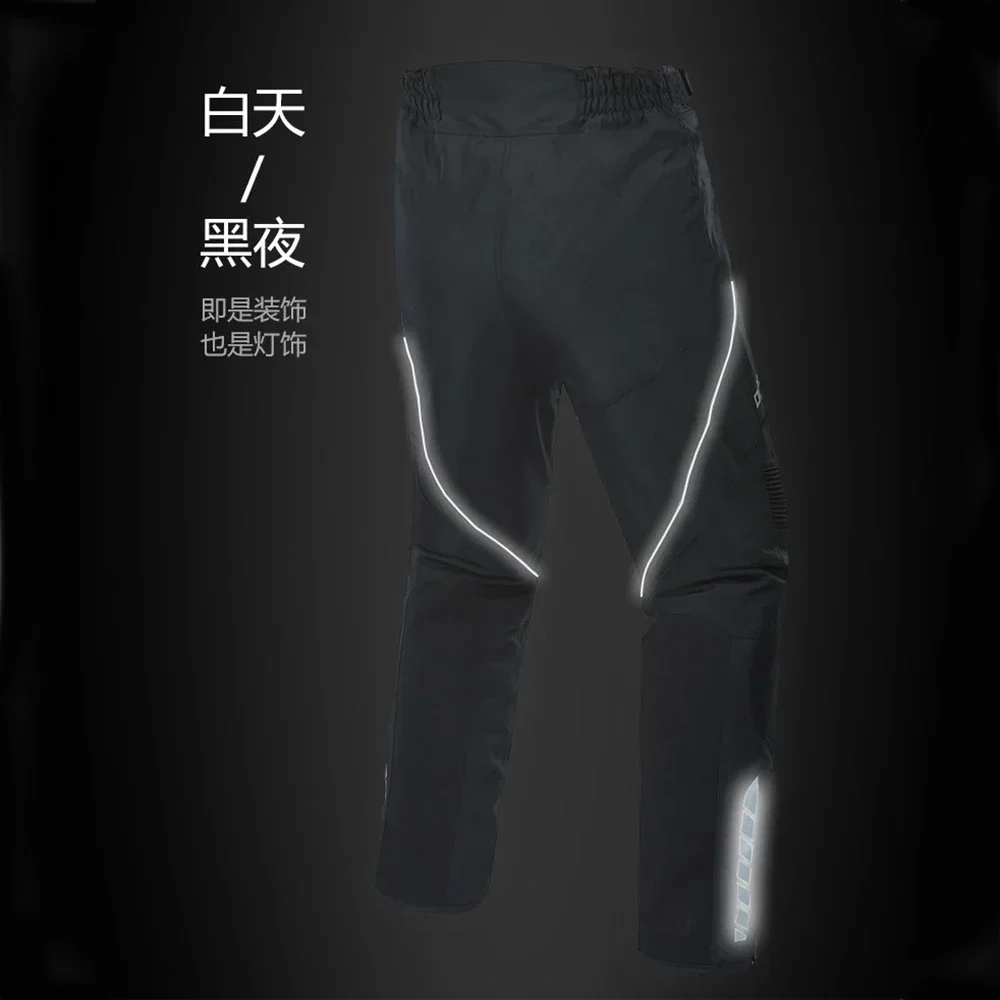 Waterproof Motorcycle Pants Wear-resistant Men's Biker Pants Warm Motocross Pants Anti-fall Motorcycle Equipment Knee Protection