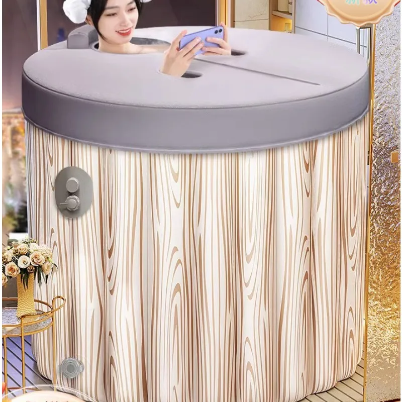 

Inflatable bathtub, adult foldable children's household full body size