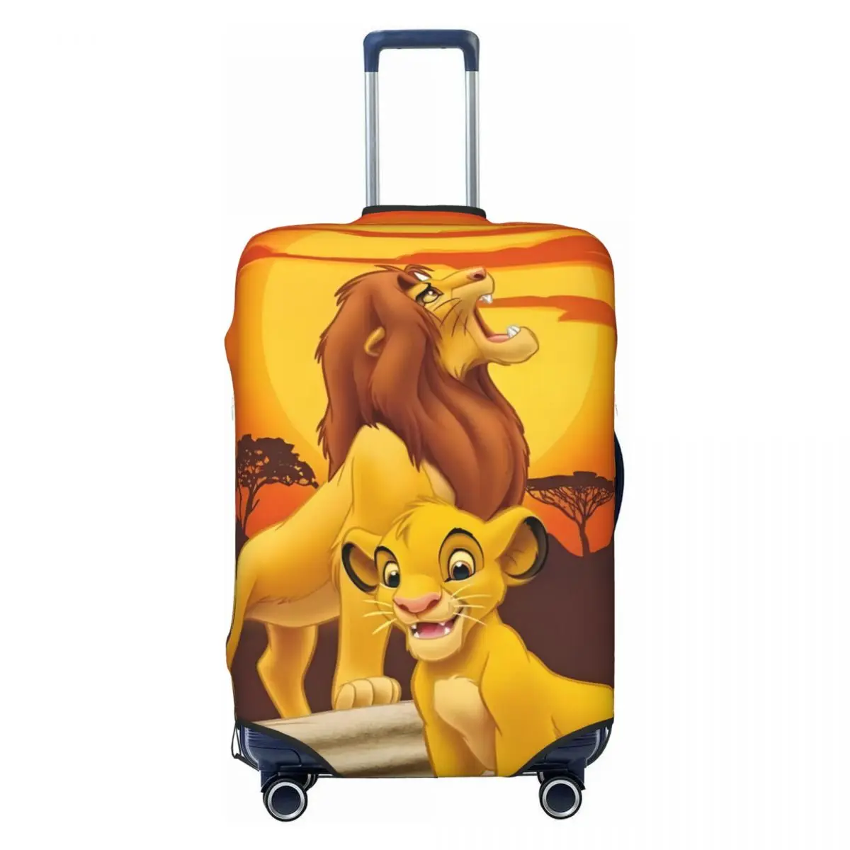 

Custom The Lion King Movie Luggage Cover Elastic Retro Simba Cartoon Travel Suitcase Protective Covers Fits 18-32 Inch