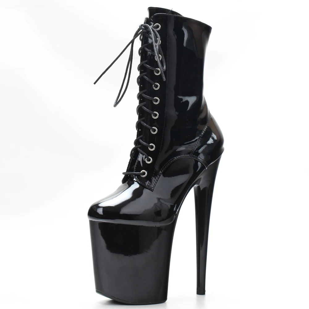 Stripper 8" Platform Lace Up C dorpelp Pole Dance enkelhoge laarzen op voorraad snelle verzending maat 36-43