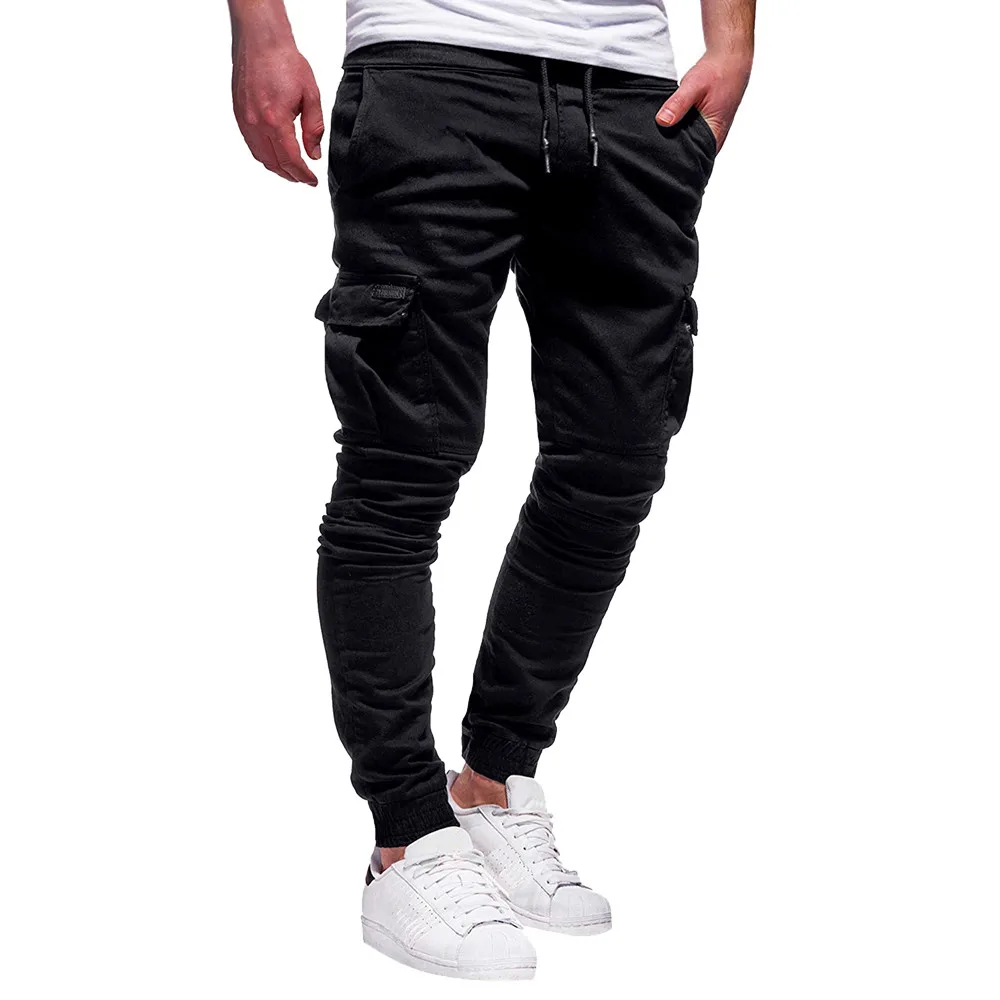 Casual Men Pants Fashion Big Pocket Hip Hop Harem Pants Quality Outwear Sweatpants Soft Mens Joggers Men\'s Trousers Pantalones