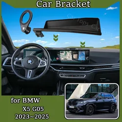 Car Mobile Phone Holder for BMW X5 G05 2023 2024 2025 New MagSafe Magnetic Bracket GPS Navigation Gravity Stand Auto Accessories