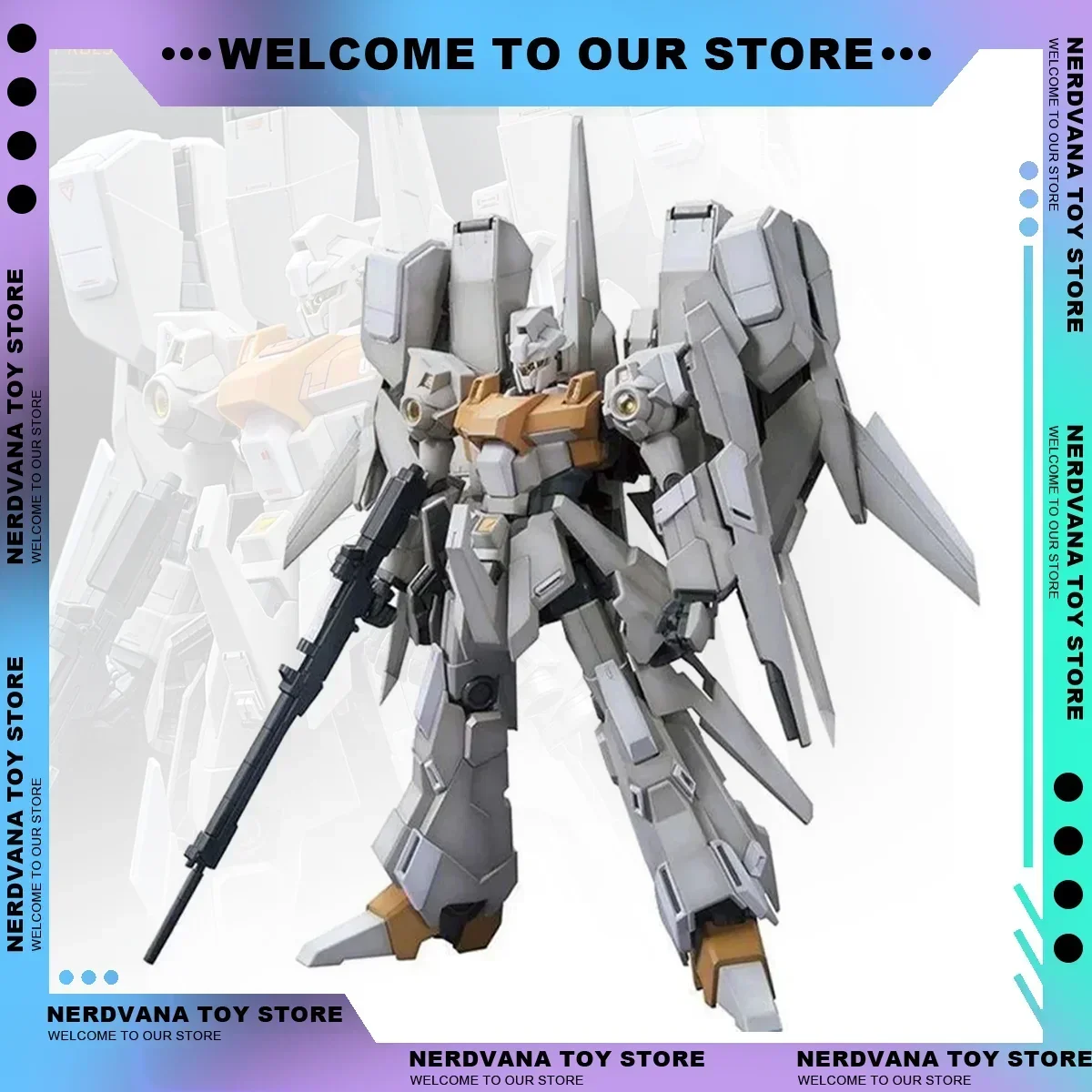 Mobile Suit Unicorn RGZ-95C ReZEL TYPE-C Anime Figure Decoration Ornament Action Figur Robot Plastic Model Christmas Gift