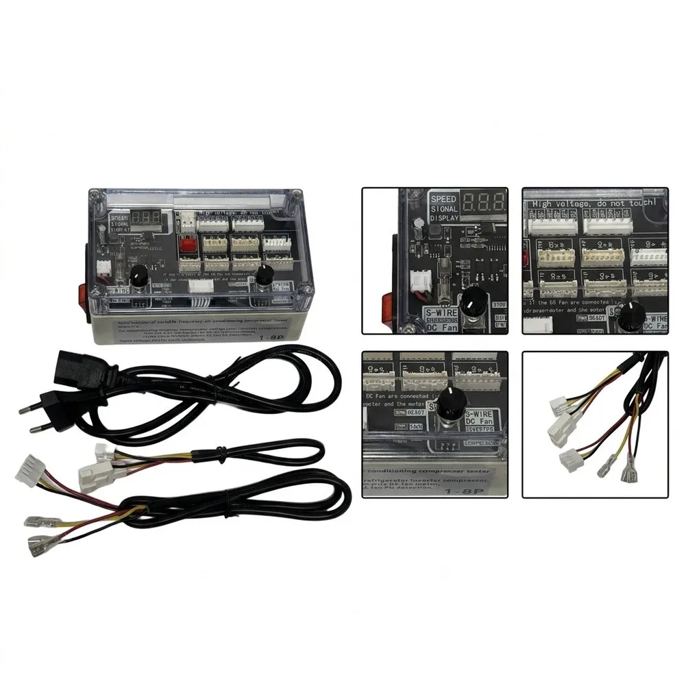 1-8HP Inverter AC Compressor Tester 3 5 Wire DC For Fan Motor Detector With Digital Display Frequency Readout For HVAC For