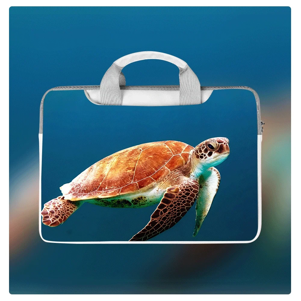 

Fashionable Cute Turtle Pattern Laptop Bag 13 14 15 16 Inch Briefcase Laptop Sleeve with Zipper Travel Work Office Holiday Gift