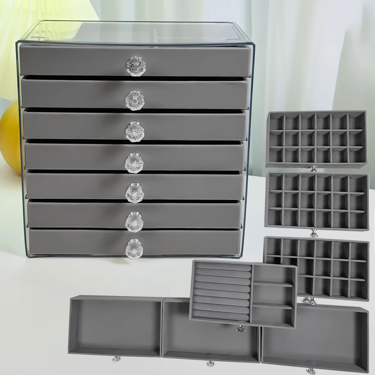 Multi‑Layer Desktop Jewelry Storage Box