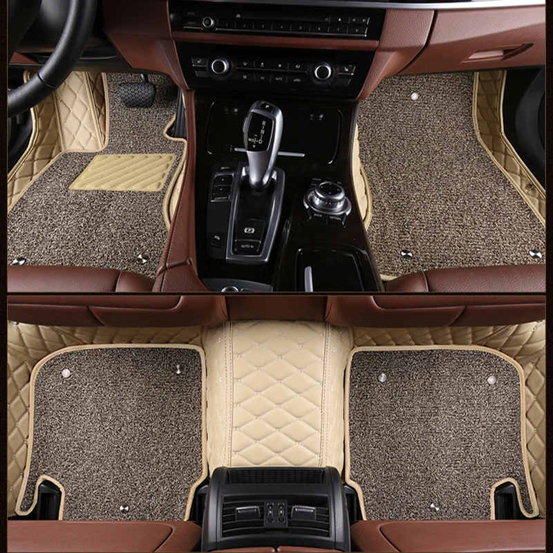 Two Layers Customized Style Car Floor Mats for Mercedes G Class W463 4 Doors 2010-2018 Year Interior Details Car Accessories