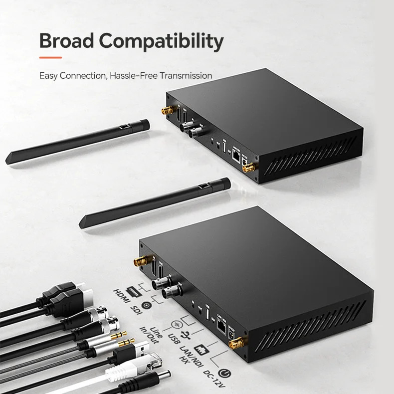 3G-SDI for I 1080P60 Video Encoder Decoder with SRT NDI H.264/H.265 Codecs for Live Streaming & Broadcast