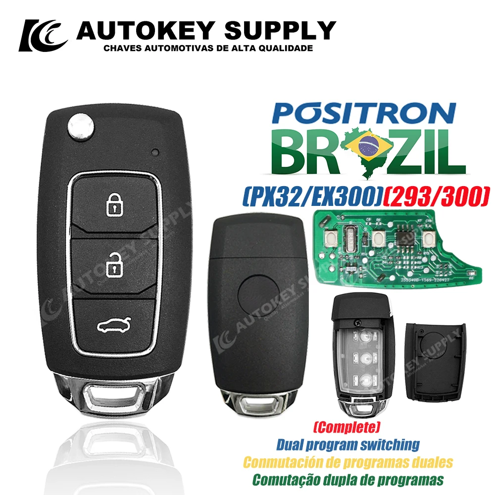 For Positron Flex High-Quality Remote Key Alarm System,- Double Program (293/300) PX32 FX EX330 360 Autokeysupply