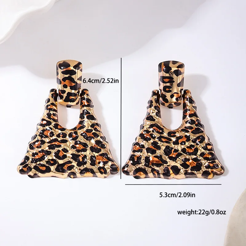 2024 Geometric New Cheetah Jaguar Leopard Dangle Drop Earrings for Women