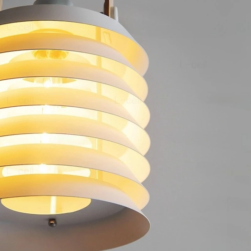 ما بعد الحداثة متعددة الطبقات طيات الحديد قلادة أضواء مصمم طاولة طعام وبار المطبخ شخصية الفن ديكور دراسة مقهى #6