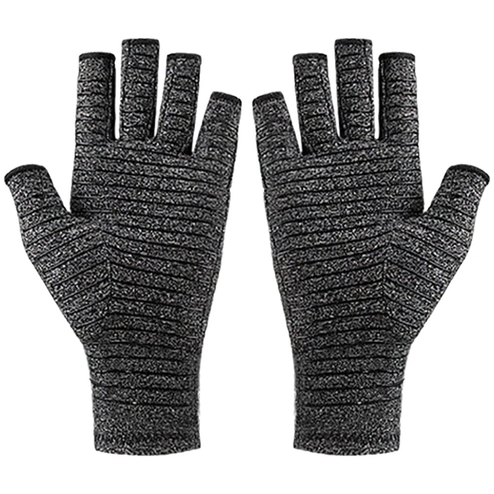 

Glued Half Finger Gloves Sports Polyester S 13 16cm Gym Working Anti Wear Thickness Cycling Weight Lifting Workout