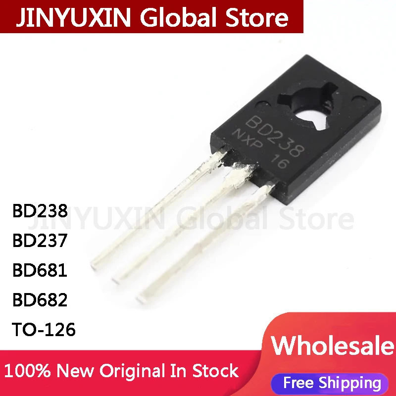 MXY 50Pcs BD238 BD237 BD681 BD682 TO-126 IC Stock Wholesale