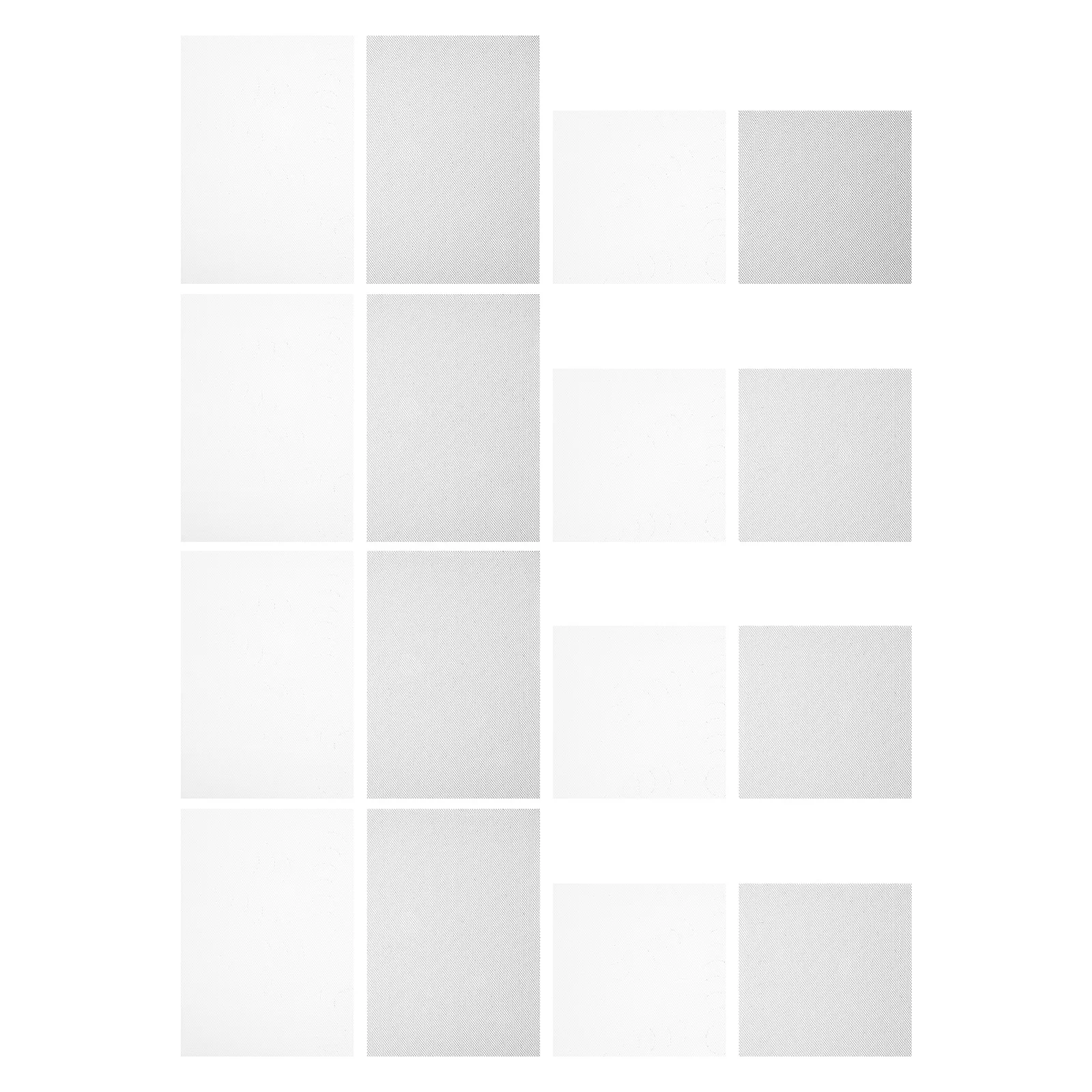 

24pcs Eye Mesh Sheets 10X10Cm 20X30Cm Lightweight Breathable Fabric For Mask Making Diy Cosplay Crafts Fursuit Animal Masks