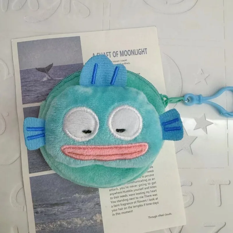Hangyodon Anime Kawaii Sanrio Ciondolo per borsa per bambini Simpatico cartone animato Studente Portachiavi Borsa per cuffie Portafoglio Regali per bambini