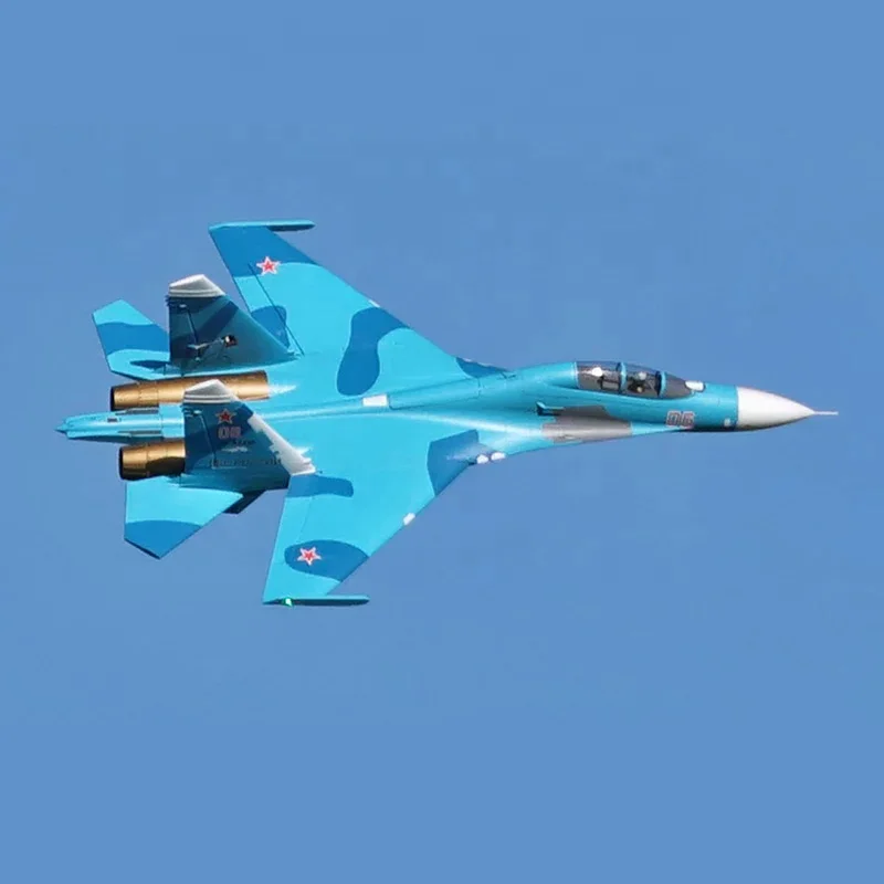 FMS SU-27 Twin 70mm EDF RC Fighter Kit PNP con Dual 80A ESC Modelo Hobby de Rendimiento de Alta Velocidad