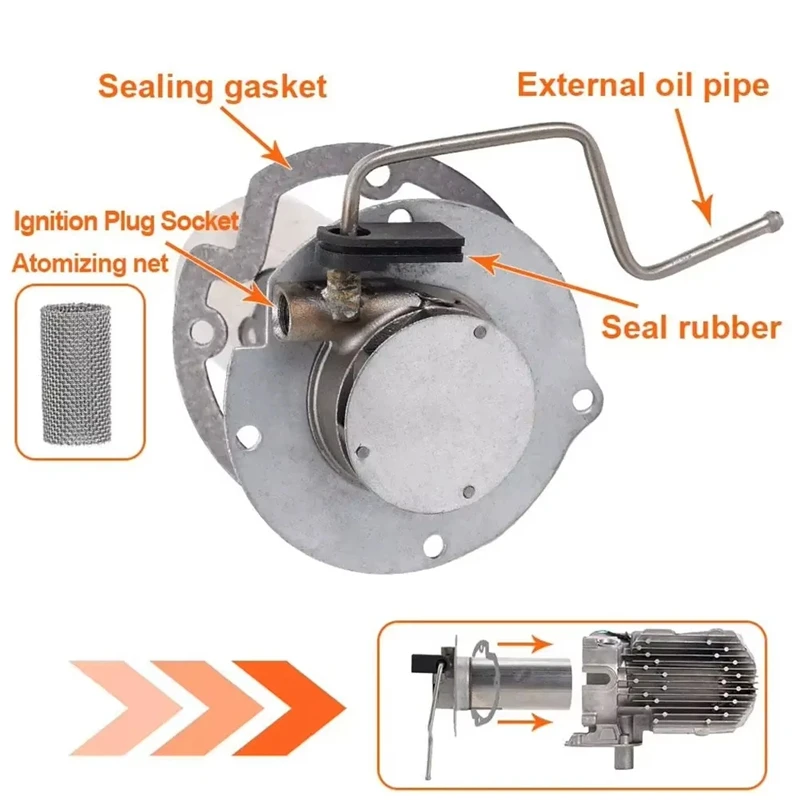 Super Sale 12V 5KW Diesel Parking Heater Burner Kit Replacement for Car Truck Camper Heater