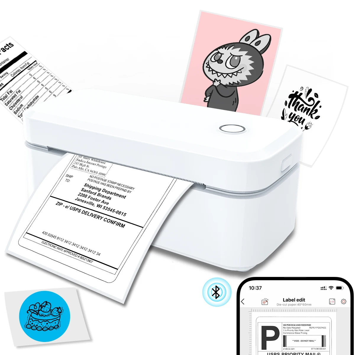 Портативный термопринтер Marklife D200 D100 X4 Smart Bluetooth HD, беспроводной небольшой принтер для доставки этикеток для телефонов/ноутбуков Портативный термопринтер Marklife D200 D100 X4 Smart Bluetooth HD, беспроводной небольшой принтер для доставки этикеток для телефонов/ноутбуков