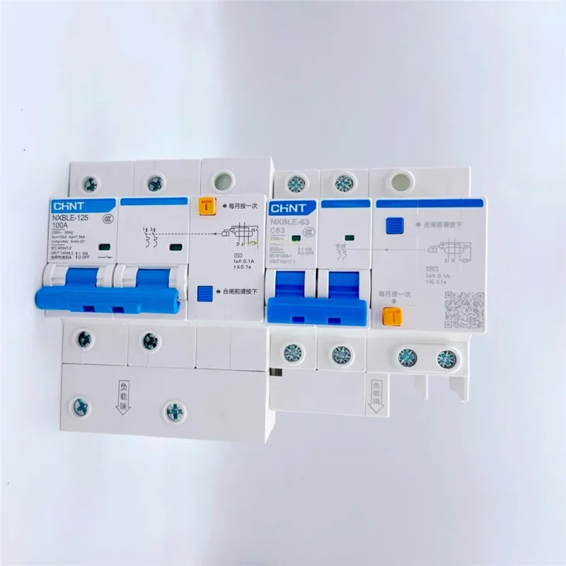 

CHINT NXBLECurve C D RCBO Автоматический выключатель остаточного тока Термальный магнитный переключатель NXBLE-63 NXBLE-125 Оригинальный продукт