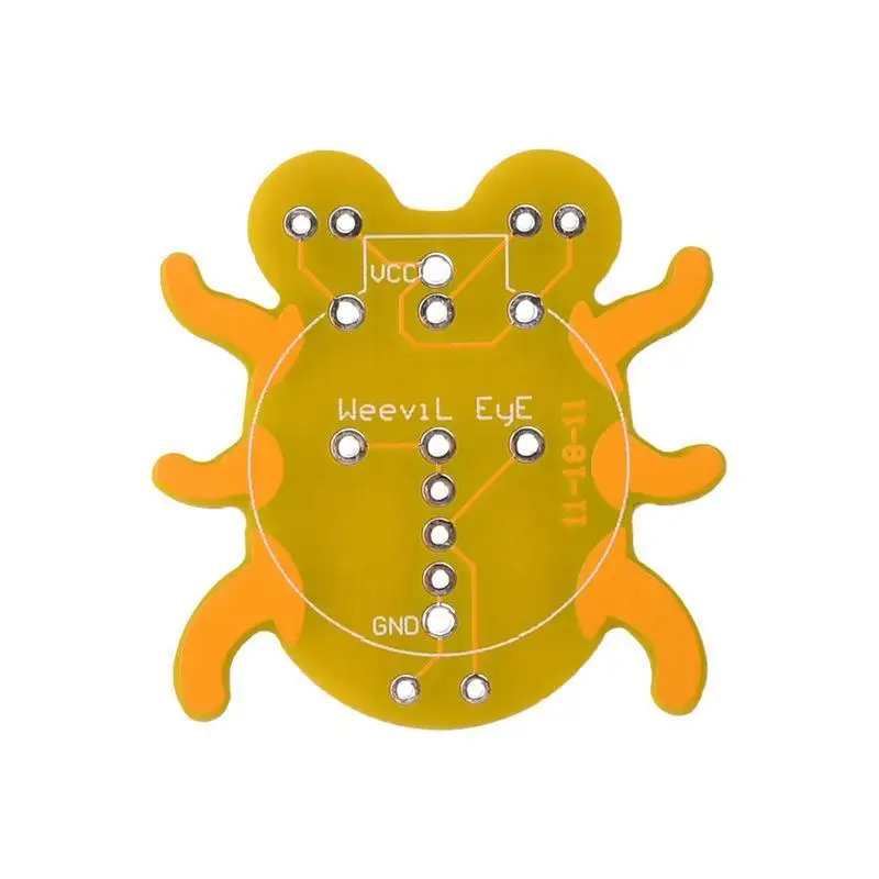 Weevil Eye Electronic DIY Soldering Kit Photosensitive LED Light Beginner Friendly Set for Home Learning Hobby Project