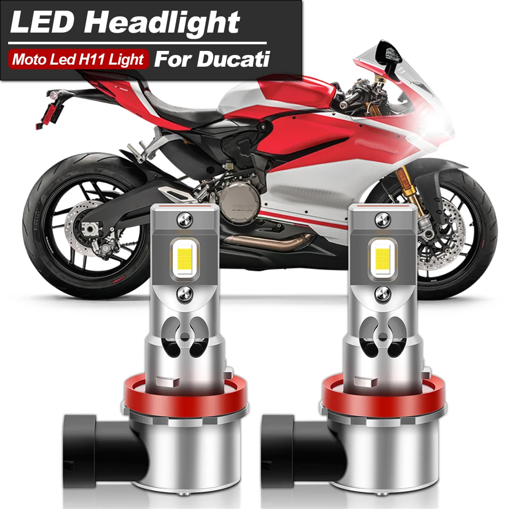 2 шт., лампы для передних фар для мотоциклов Ducati 6000 1098 1198 848 EVO 899 Panigale R S