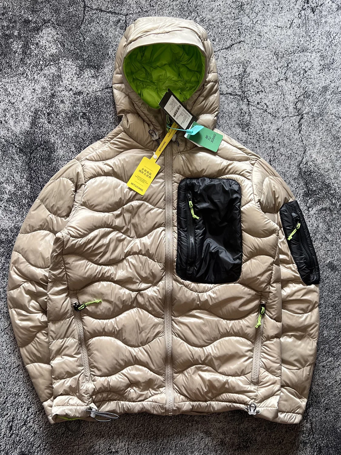 

ex Outdoor Casual Color Blo Hooded down Jaet Autumn Winter Warm Fluffy White Du Feather Puffer Coat Trendy Nylon