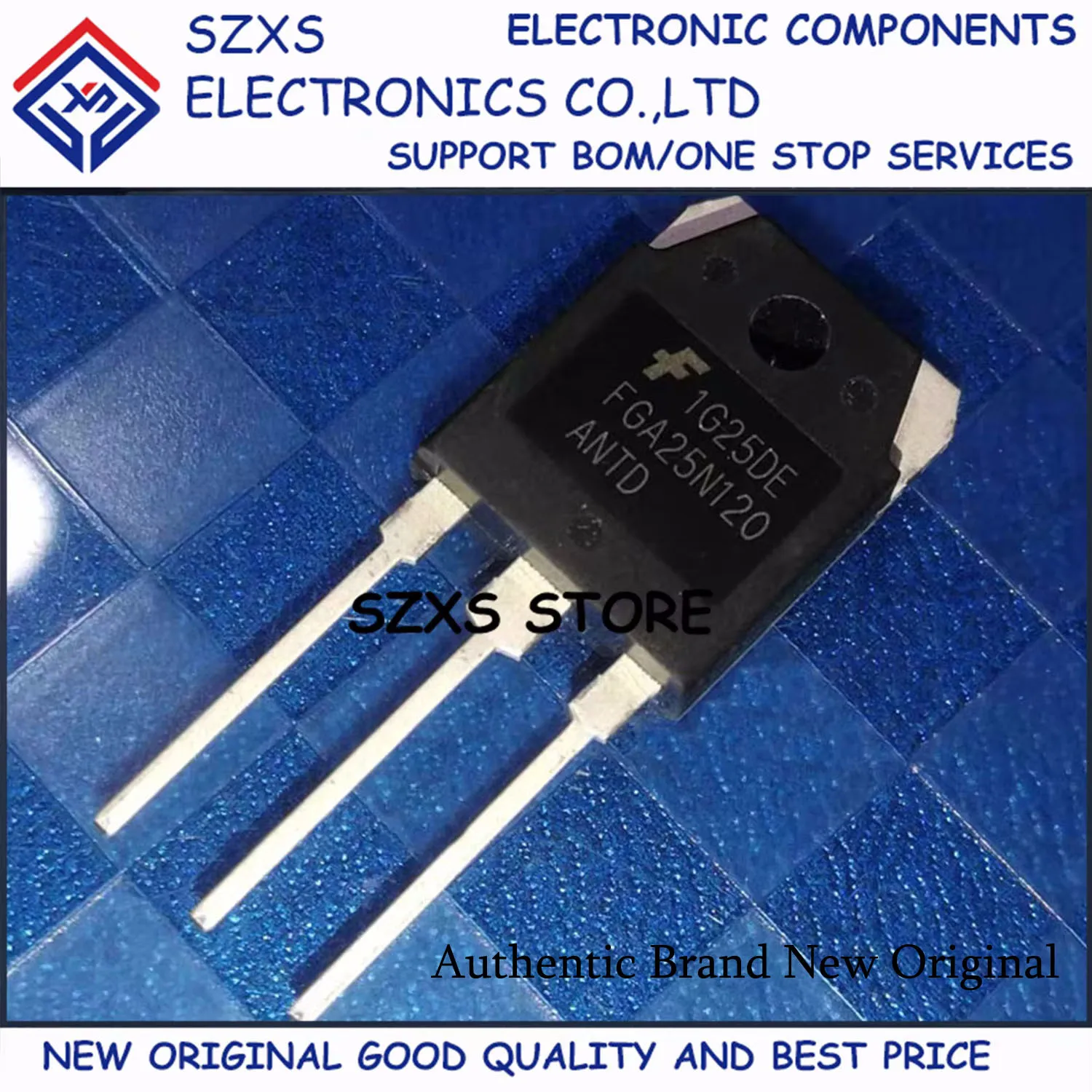 New Original 10Pcs FGA25N120ANTD TO-3P 1200V 25A Powerful IGBT Transistor In Stock Electronic Components Good Quality