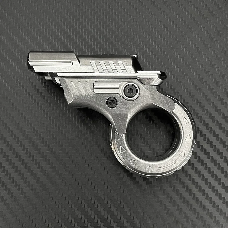 Azu EDC Rvs Push Slide Fidget Spinner Multi Play Fidget Speelgoed Angst Stress Ratel Decompressie Speelgoed Cadeau