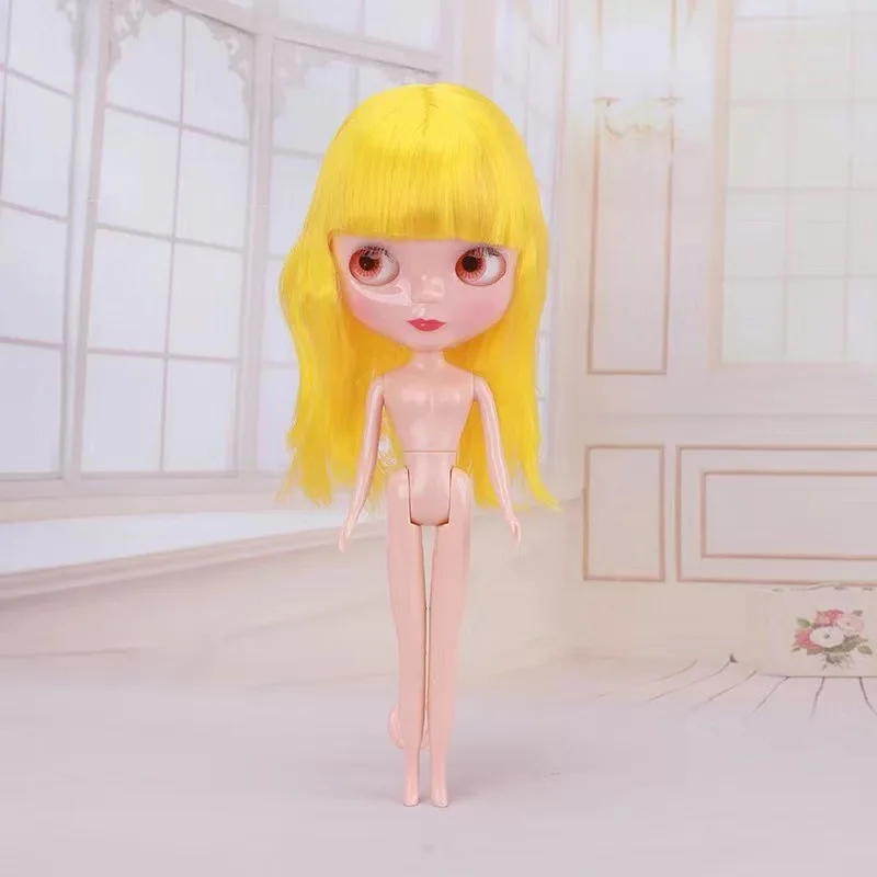 Fashion Blyth Doll Changing Eyes 30cm High Quality Bjd Doll Body with 3D Four-color Eyes Dress Up Toys DIY Accessories