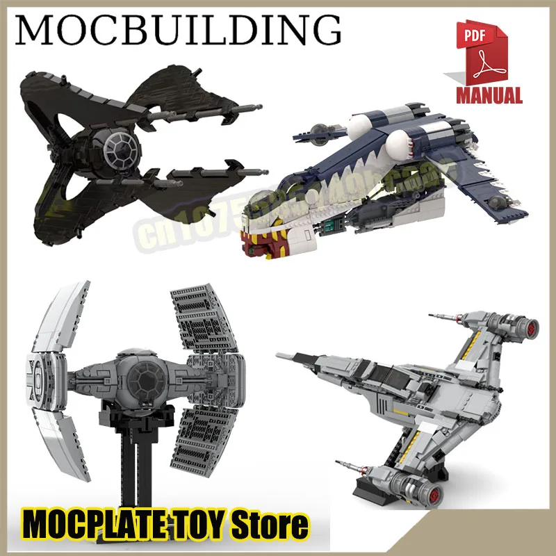 

Spaceship starfighter Display Model Star Movie MOC Building Blocks Construction Toys Birthday Gift