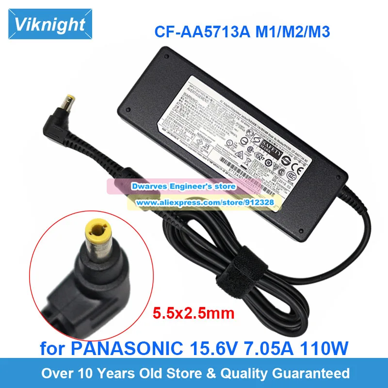 

Genuine CF-AA5713A AC Adapter 15.6V 7.05A for Panasonic FZ-G1 UT-MB5 TOUGHBOOK FZ-55 CF-D1 CF-31 CF-52 CF-53 CF-54 CF-52PCF-NX4G