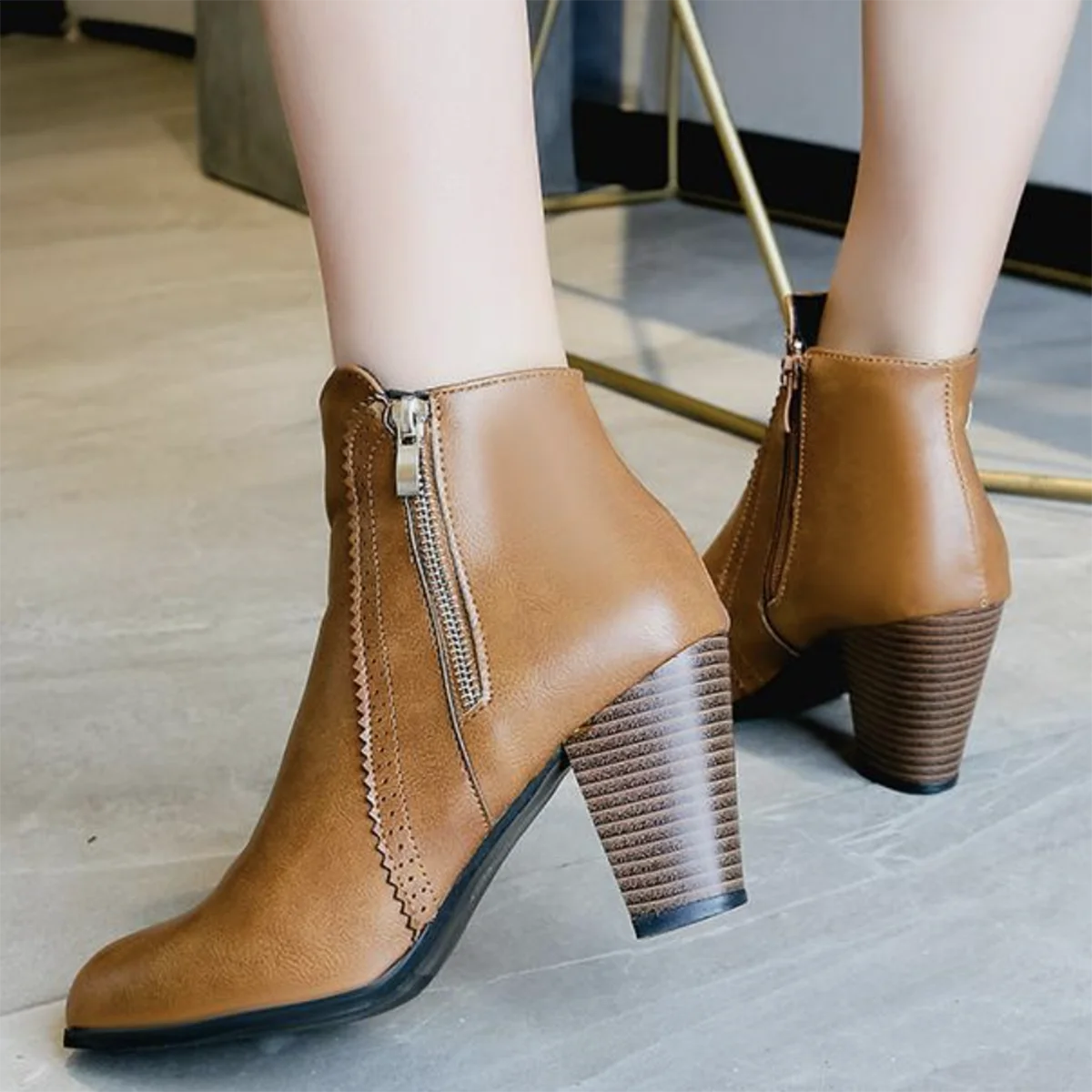 Jesienna Kolekcja Damskie Botk – Women'S Fashion Riding Boots recenzja i cena