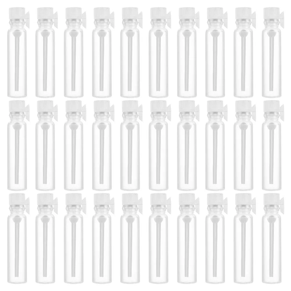 

50Pcs Small Glass Perfume Bottles 2ml Mini Leak Proof Travel Containers Sample Vials for Essential Oils Skincare