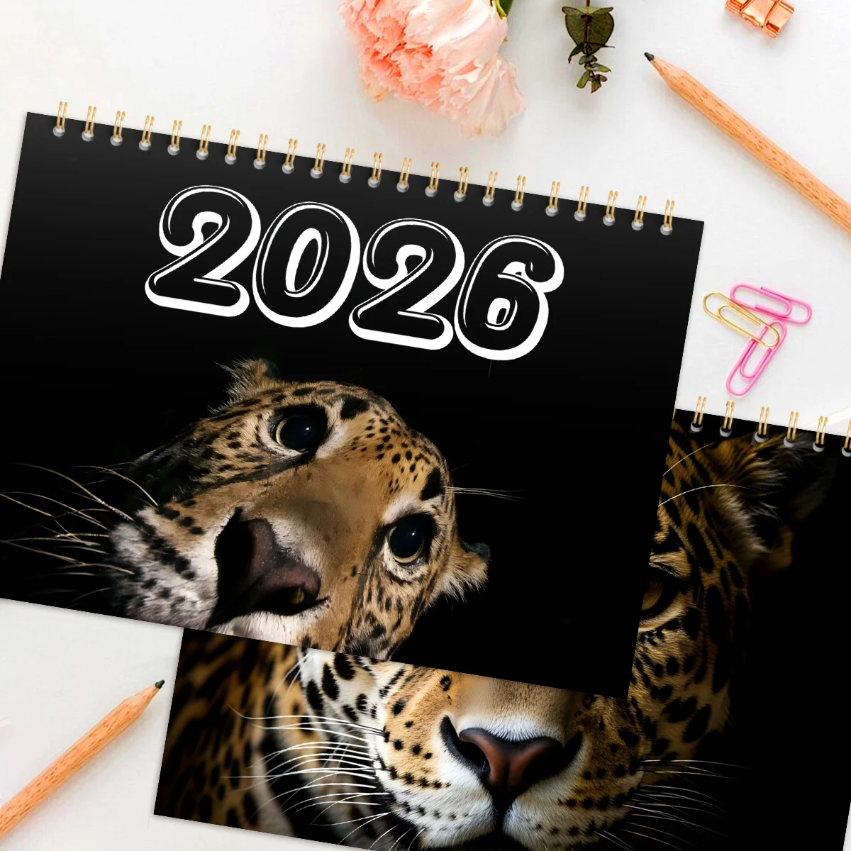 Calendario da parete 2026 Calendario da parete mensile da appendere Design animale Calendario mensile per agenda familiare da 12 mesi per camera da letto