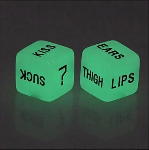 1Pair Luminous Love Dice Adult Couple Lovers Games Board Game Party Game Toy Glow In The Dark Funny Trendy Gifts