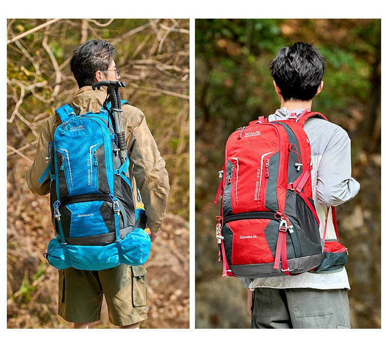 45l Outdoor-Kletter rucksack Federung große Kapazität Camping Reisen multifunktion ale wasserdichte leichte Schulter rucksack – Detail 4