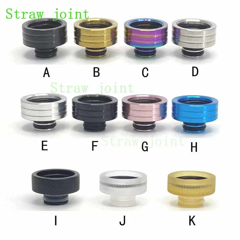 1 Pcs 510 Small Caliber Stainless Steel+aluminium PEI  PC  POM Straw Joint