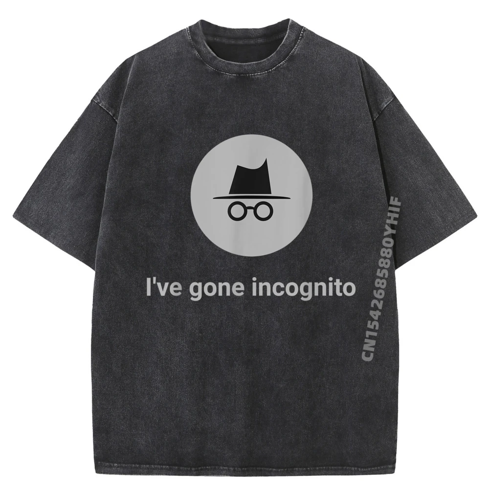 

Мужские футболки с рисунком I Ve Gone Incognito Computer Geek, забавная рубашка, мужская винтажная стираная рубашка в стиле хип-хоп