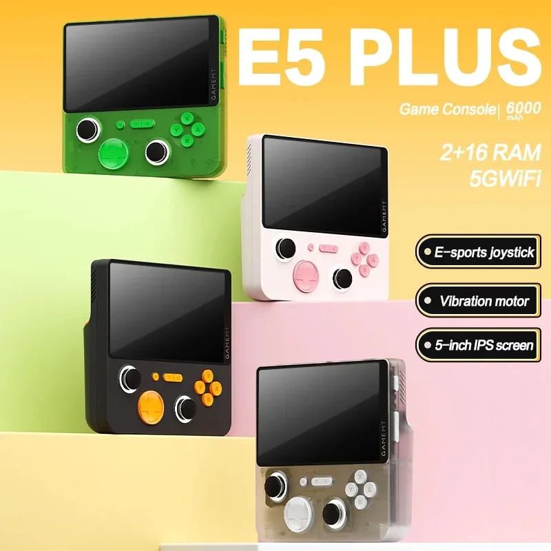 

New E5plus Convenient Handheld Game Players Android Dual System 5-Inch 2+16gb Retro Nostalgic Large Screen Arcade Game Machine
