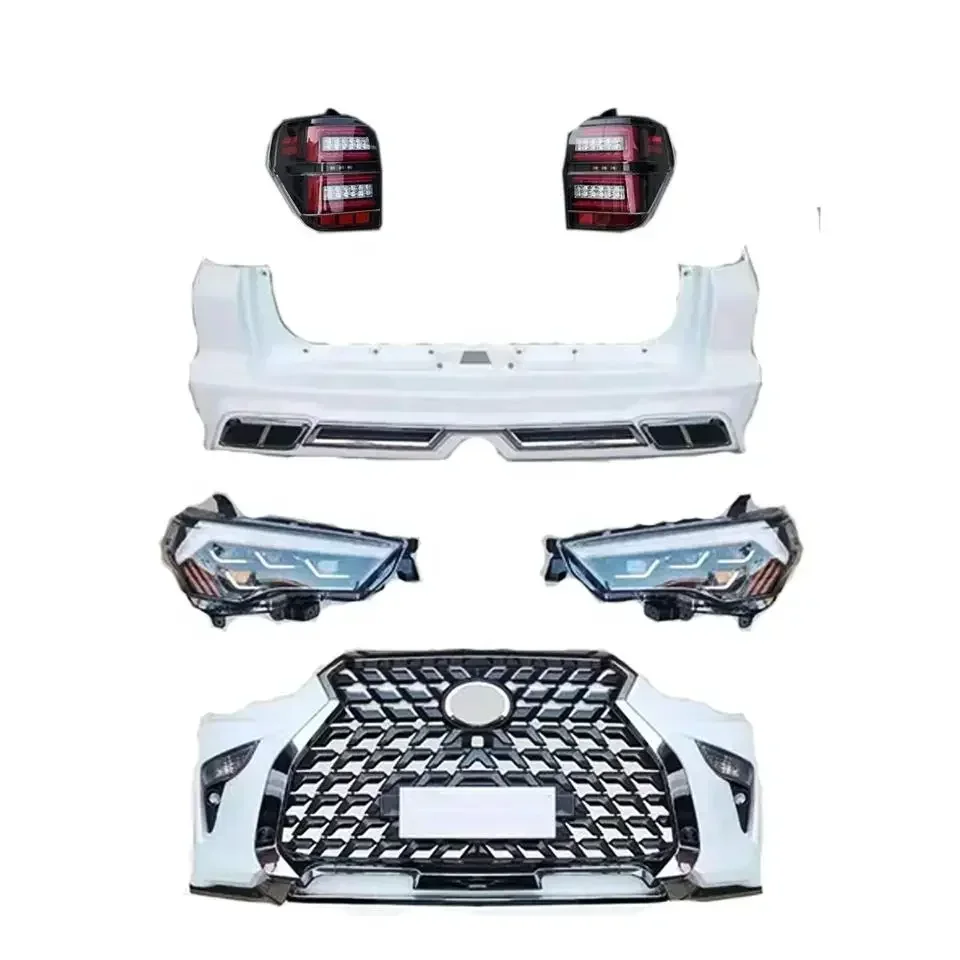 

Automotive Body Kit Include Front And Rear Bumper Assembly Headlight For Toyota 4runner 2010-2020 Upgrade To Lexus Gx460 Style