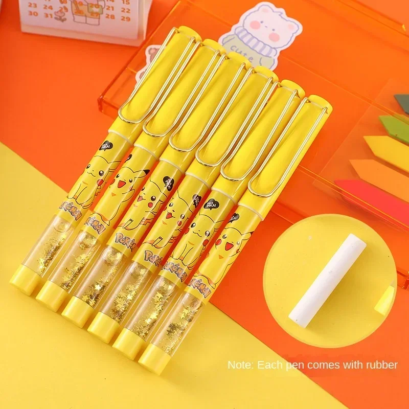 Pokemon Pikachu Eternal Pencil Infinite Writing Pencil Replaceable Tip Student Children Signature Pen School Stationery Gift