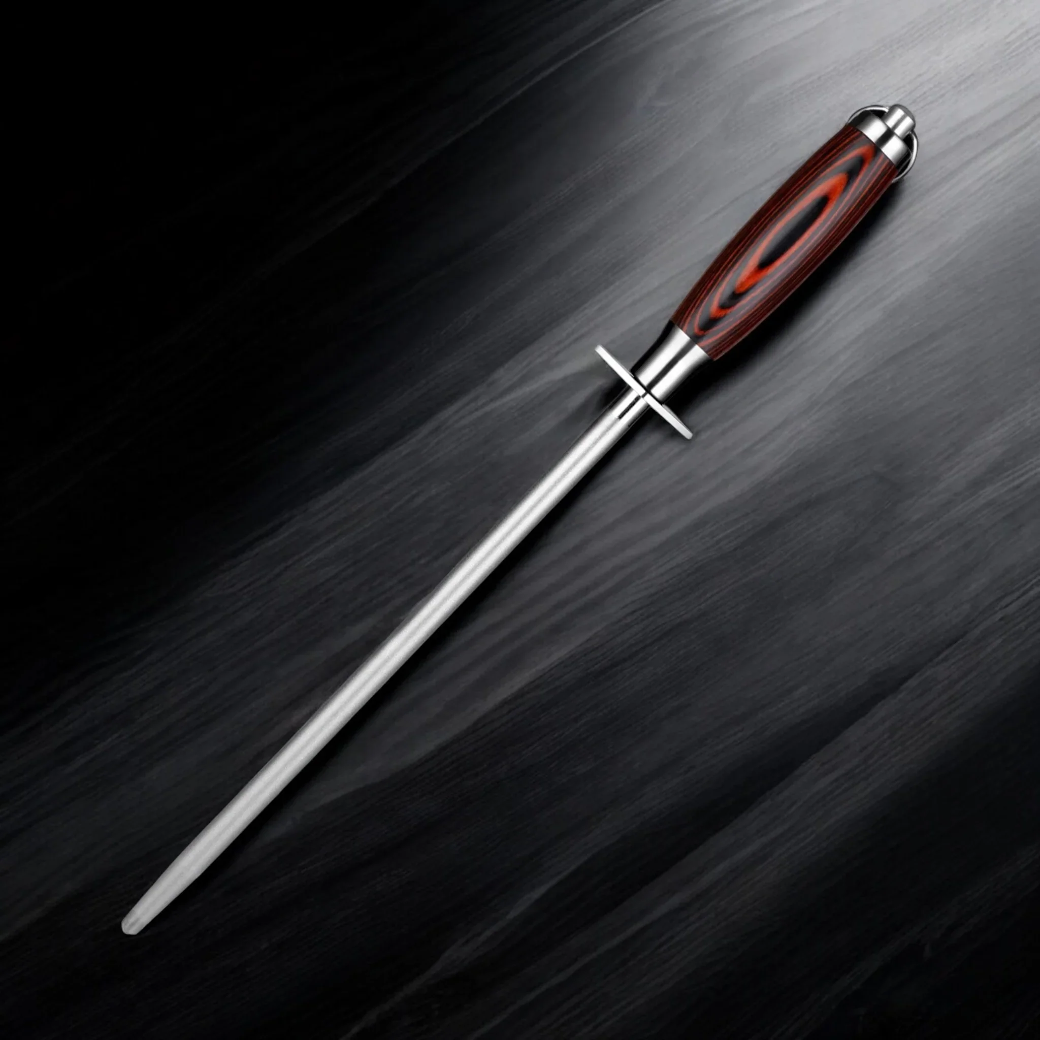 

Affilacoltelli professionale con diamante Manico in legno colorato da 12 pollici Affilacoltelli da cucina portatile Affilatura r