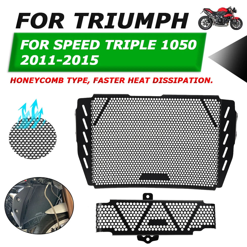 

For Triumph Speed Triple 1050 2011 2012 2013 2014 2015 Motorcycle Accessories Radiator Grille Guard Protector Grill Cover Mesh