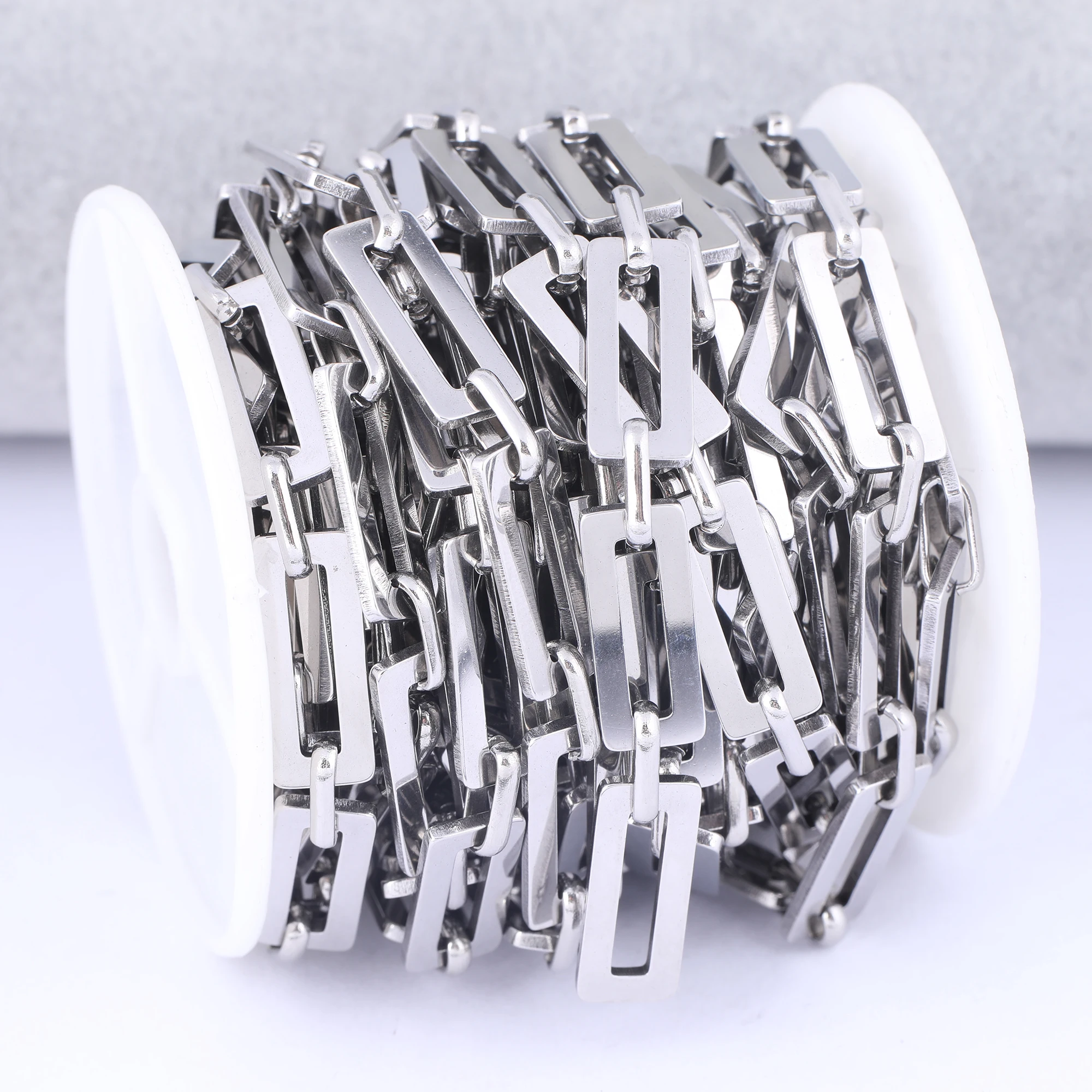 1 Meter Stainless Steel Jewelry Link Chains For Bracelet Necklace Making Diy Anklet Pendant Craft Accessories